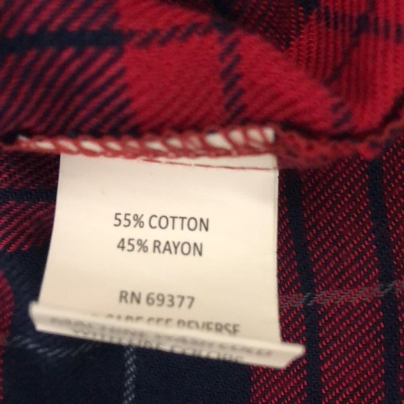 Lee Womens Flannel Buttoned Down Shirt Emblem On Back - Size XL - Picture 5 of 9